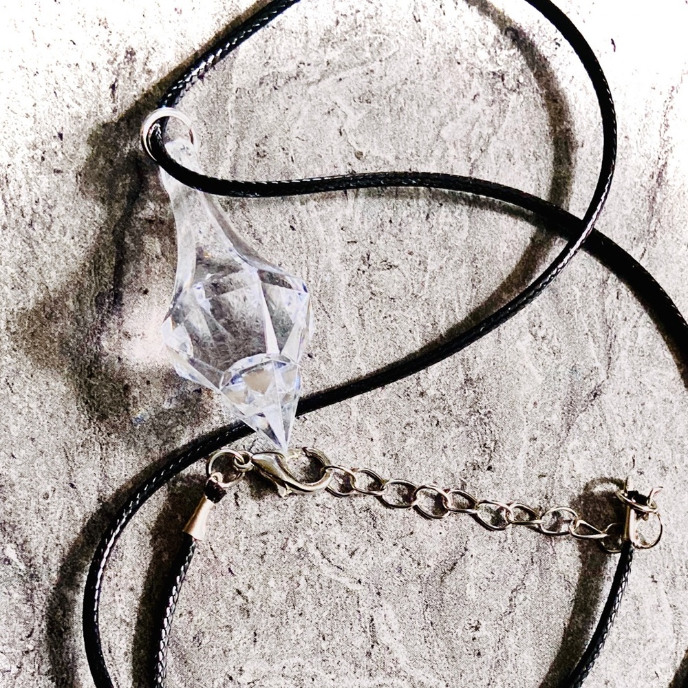 Clarity Clear Crystal Pendulum Necklace